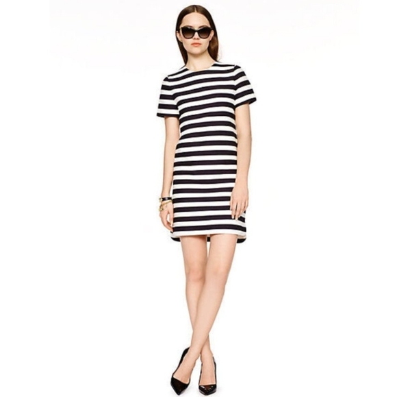 kate spade Dresses & Skirts - Kate Spade Striped Black and White Striped Shift Dress